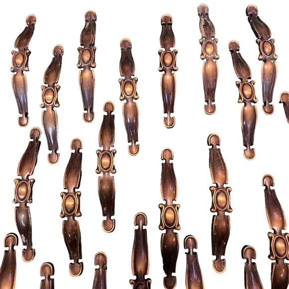 Vintage Brass MCM LOT (30) Kitchen Cabinet Handles Drawer Pulls DIY Restoration - Picture 12 of 16